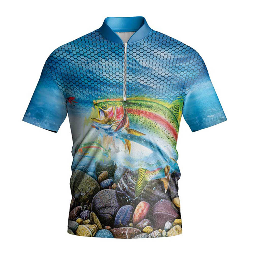 Fishing Shirts ( Chinese Collared Short Sleeve )