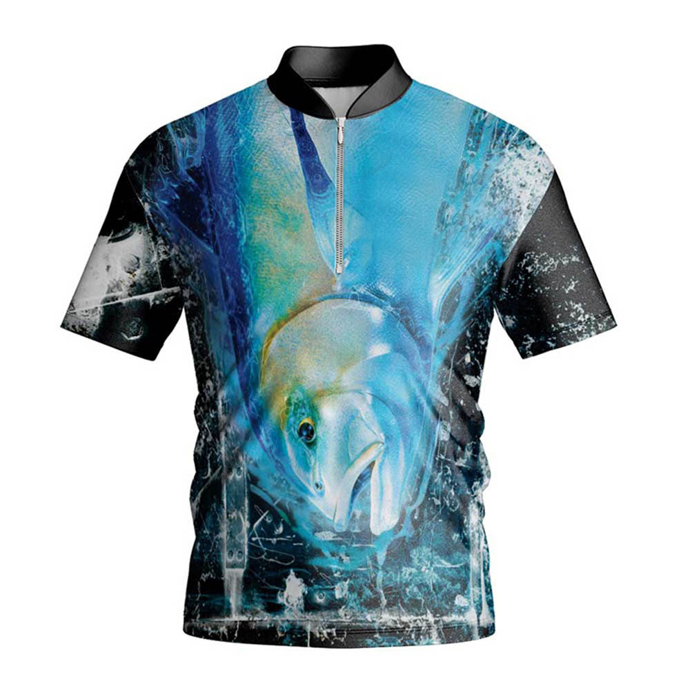 Fishing Shirts ( Chinese Collared Short Sleeve )